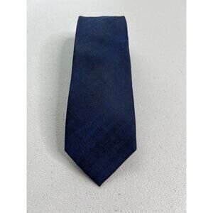 Calvin Klein Slim Blue Woven Pattern Polyester Blend Tie